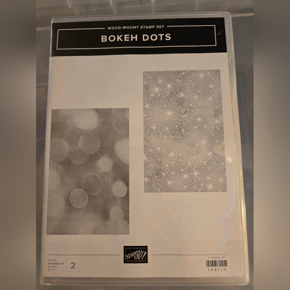 Stampin' Up! Bokeh Dots Wood-Mount Stamp Set
